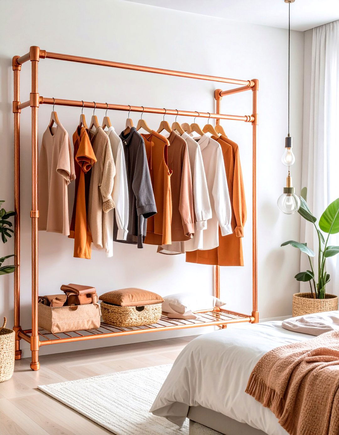 DIY Closet Rod Clothes Storage Solution - 20 Clothes Storage Ideas