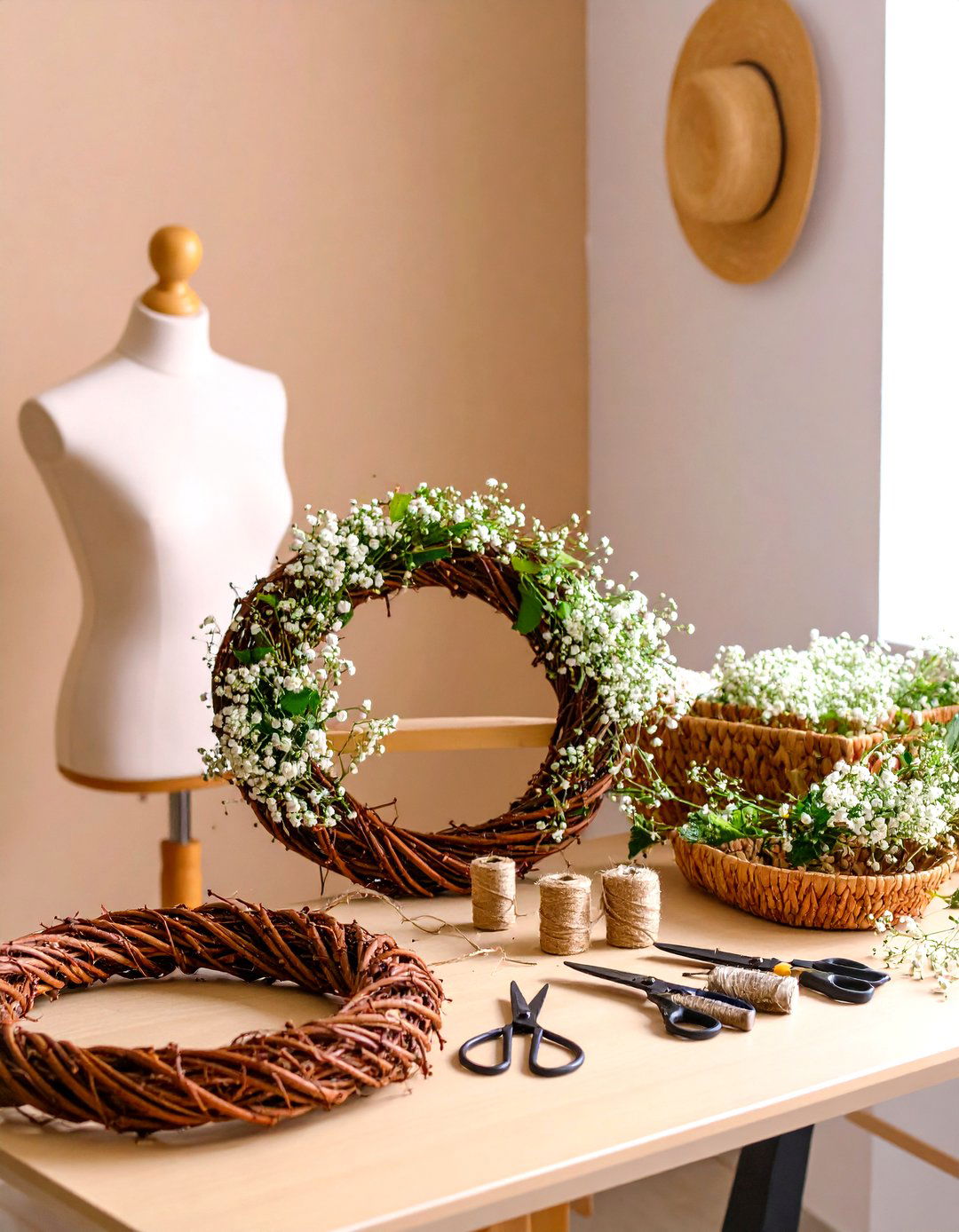 DIY Flower Crown Corner at Your Garden Party - 20 Garden Party Ideas
