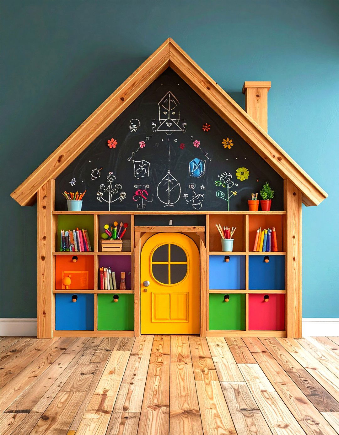 DIY Giant Playroom Chalkboard - 20 Toddler Room Ideas