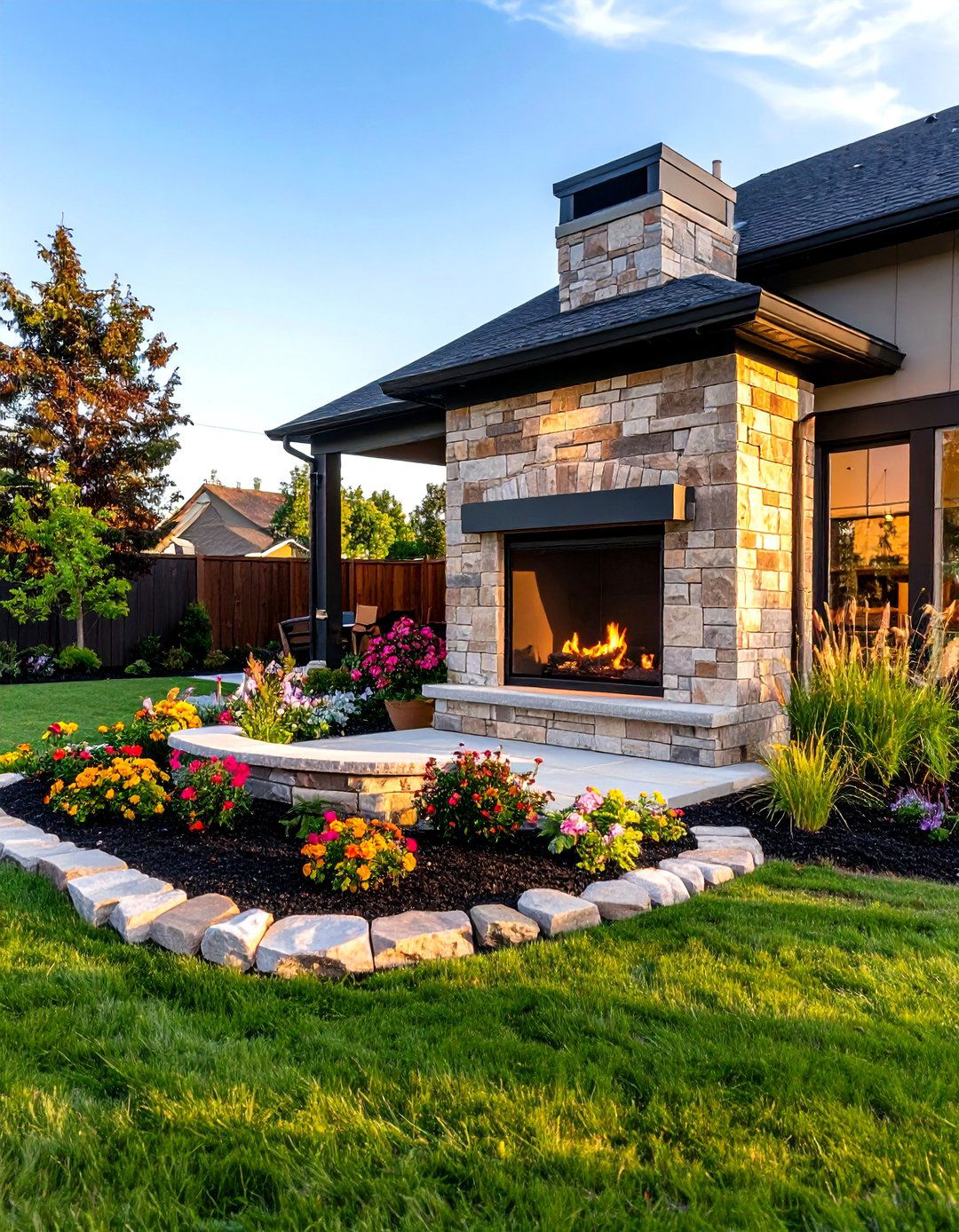 DIY Kit Outdoor Corner Fireplace - 20 Outdoor Corner Fireplace Ideas