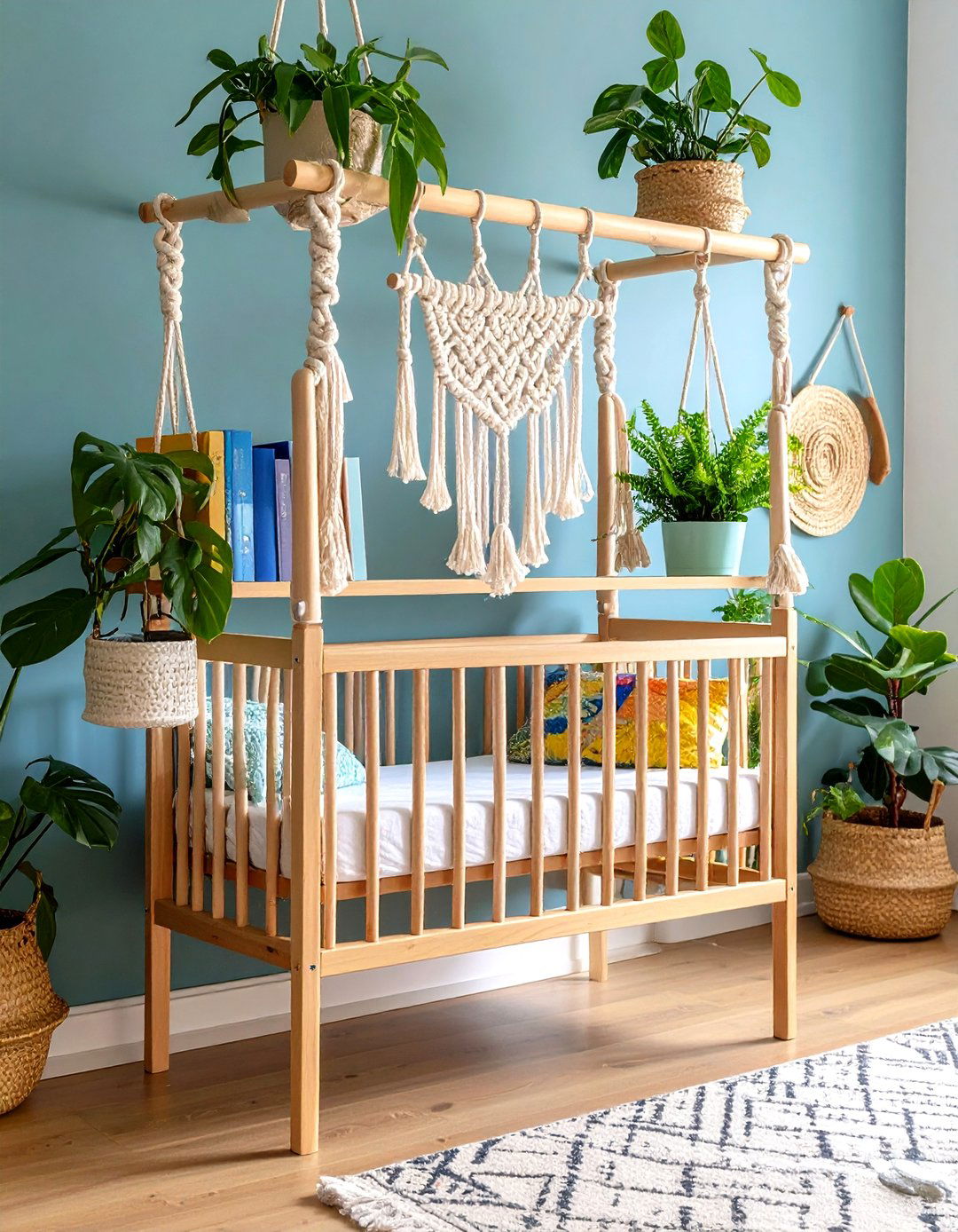 DIY Macrame Shelves - 20 Boho Nursery Ideas