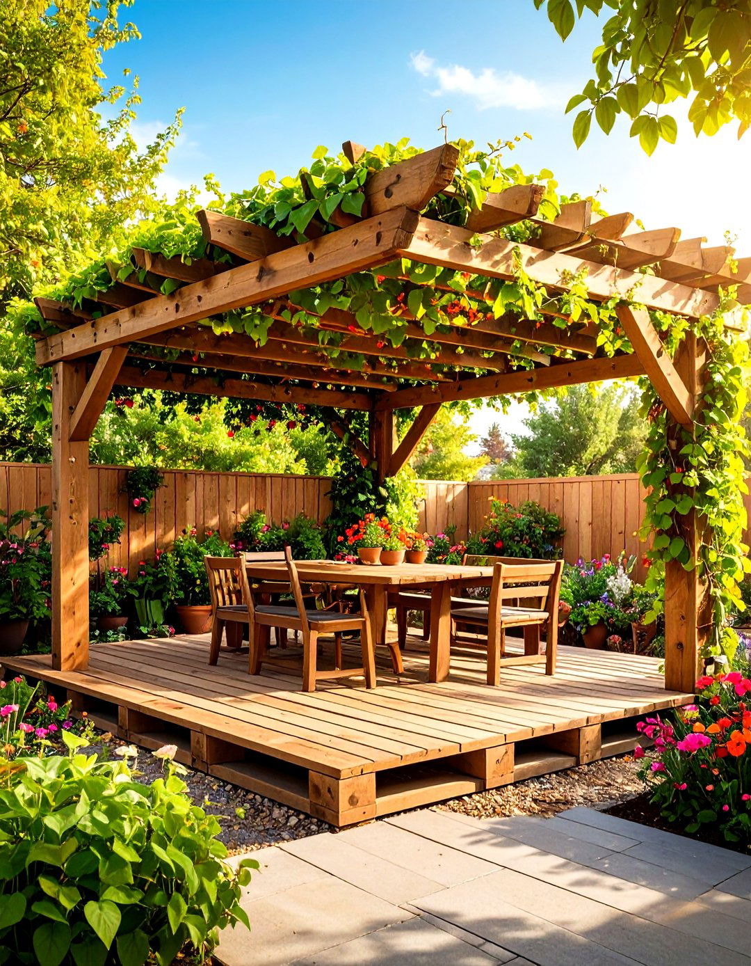 DIY Pallet Pergola - 20 Small Patio Pergola Ideas