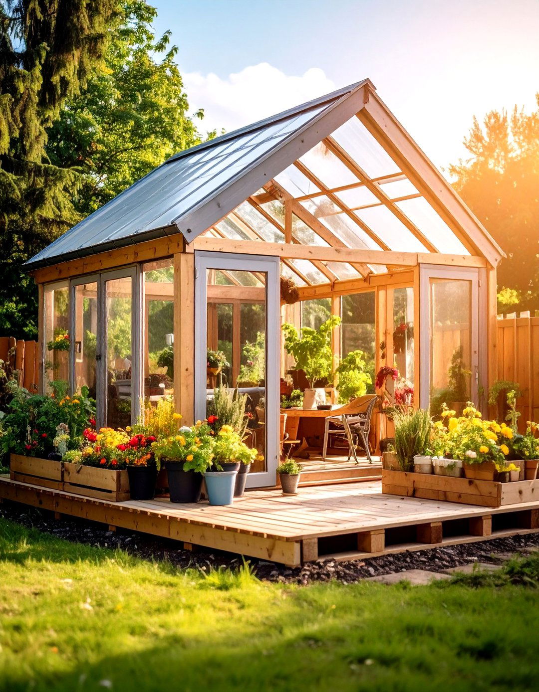 DIY Pallet Porch Greenhouse - 20 Porch Greenhouse Ideas