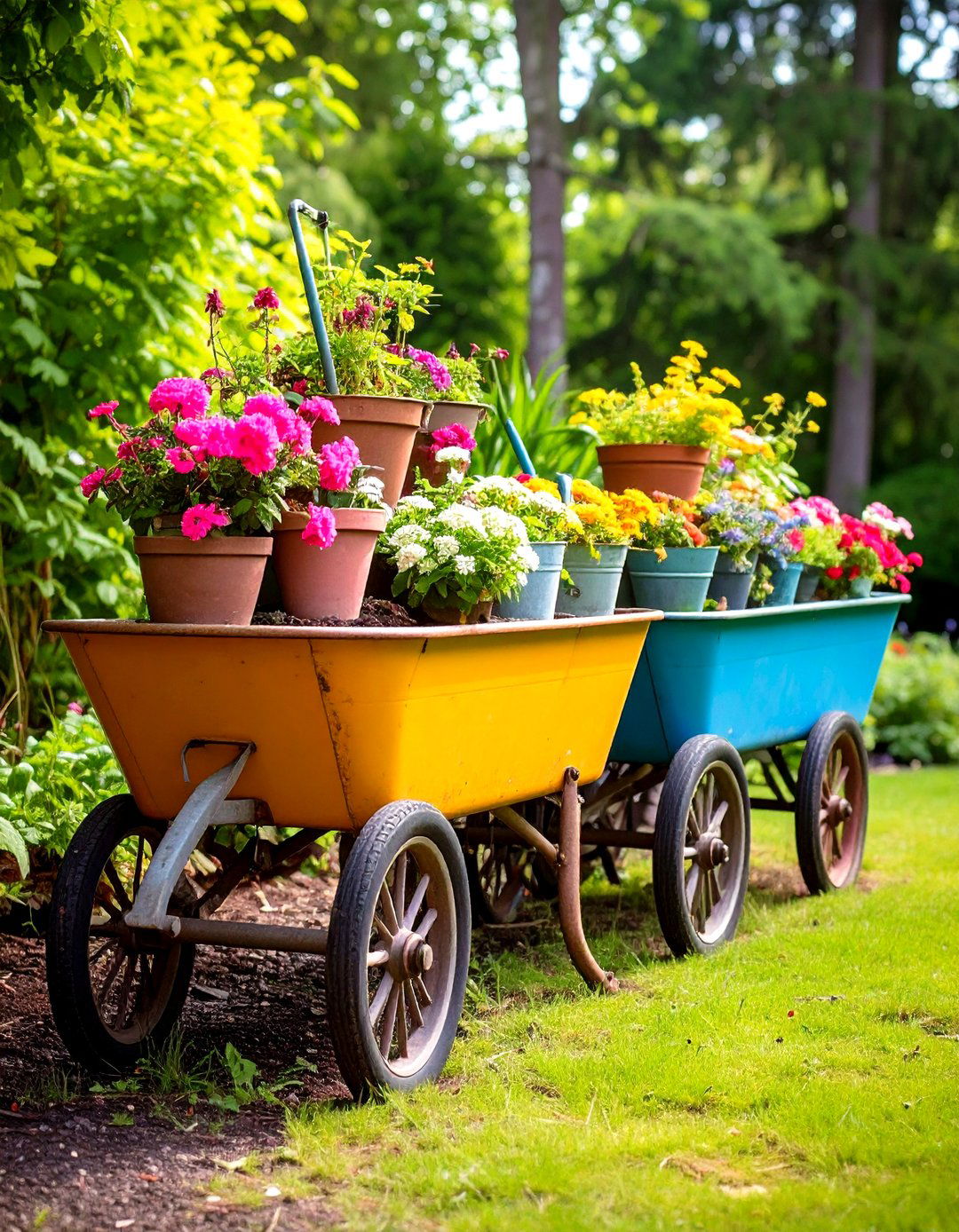 DIY Planters and Garden Art - 20 Small Front Yard Landscaping Ideas