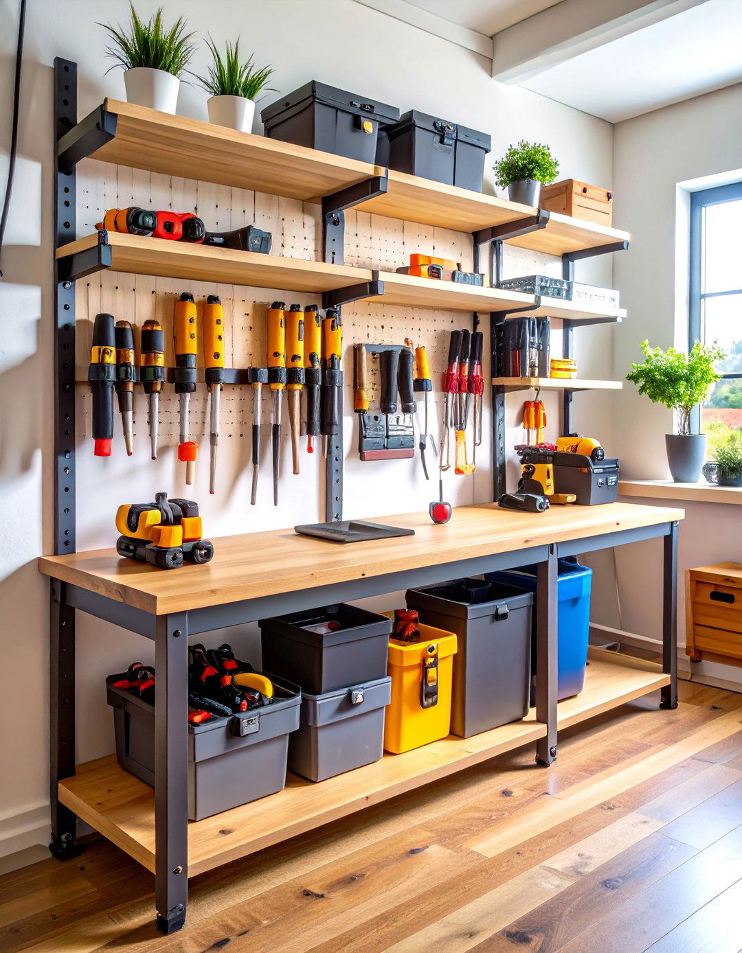DIY Power Tool Charging Station - 20 Power Tool Storage Ideas