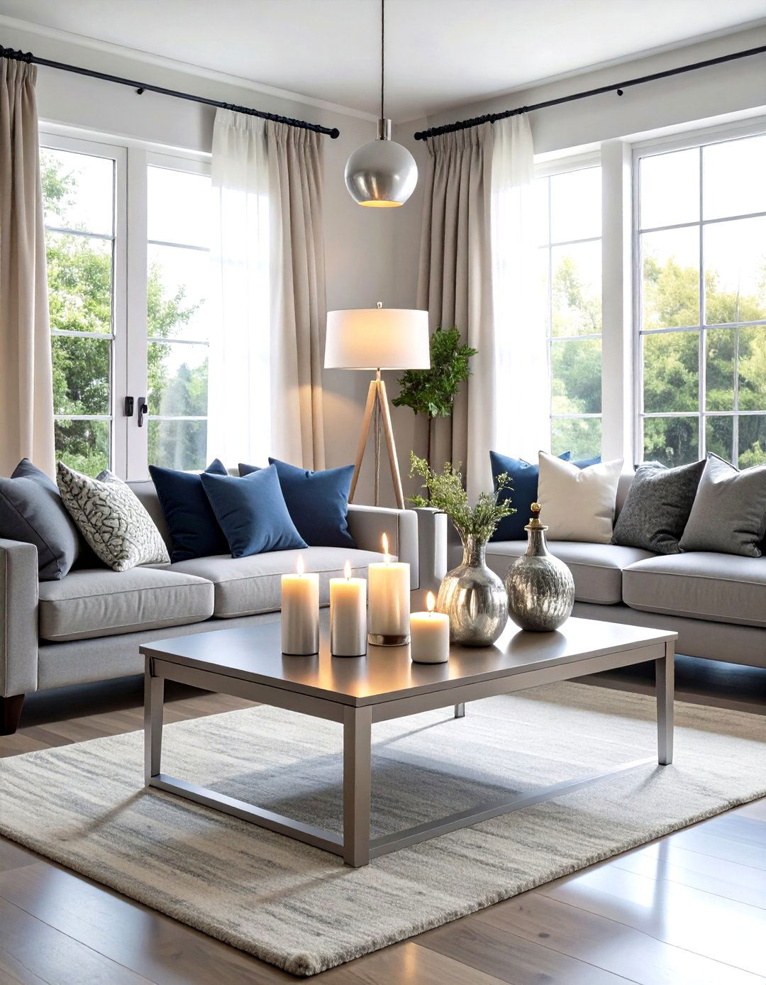 DIY Silver Decor Projects - 20 Silver Living Room Ideas