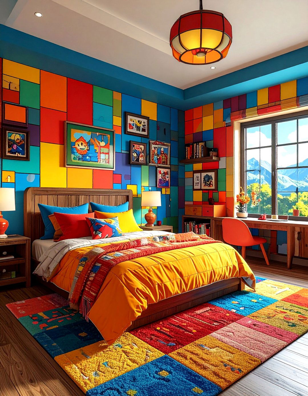 DIY Theme Mural Bedroom Wall Painting - 20 Bedroom Wall Painting Ideas