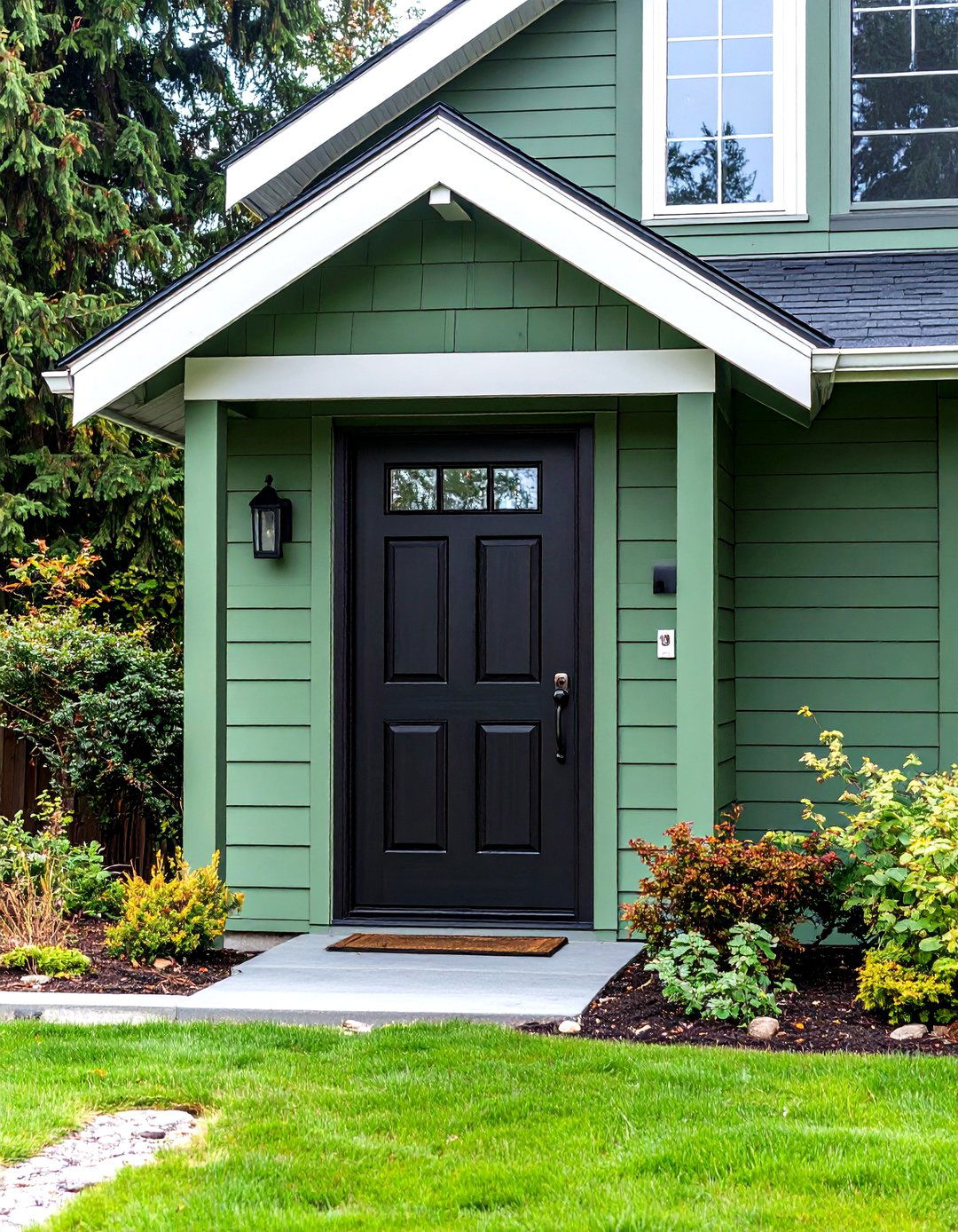 DIY vs Professional Painting - 20 Sage Green House With Black Door
