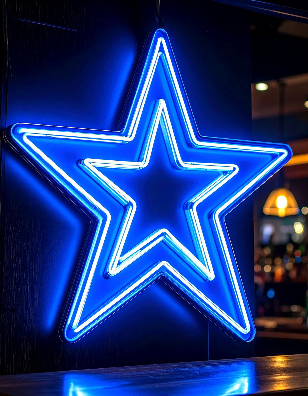 Dallas Cowboys LED Neon Sign Glow - 20 Dallas Cowboys Man Cave Ideas