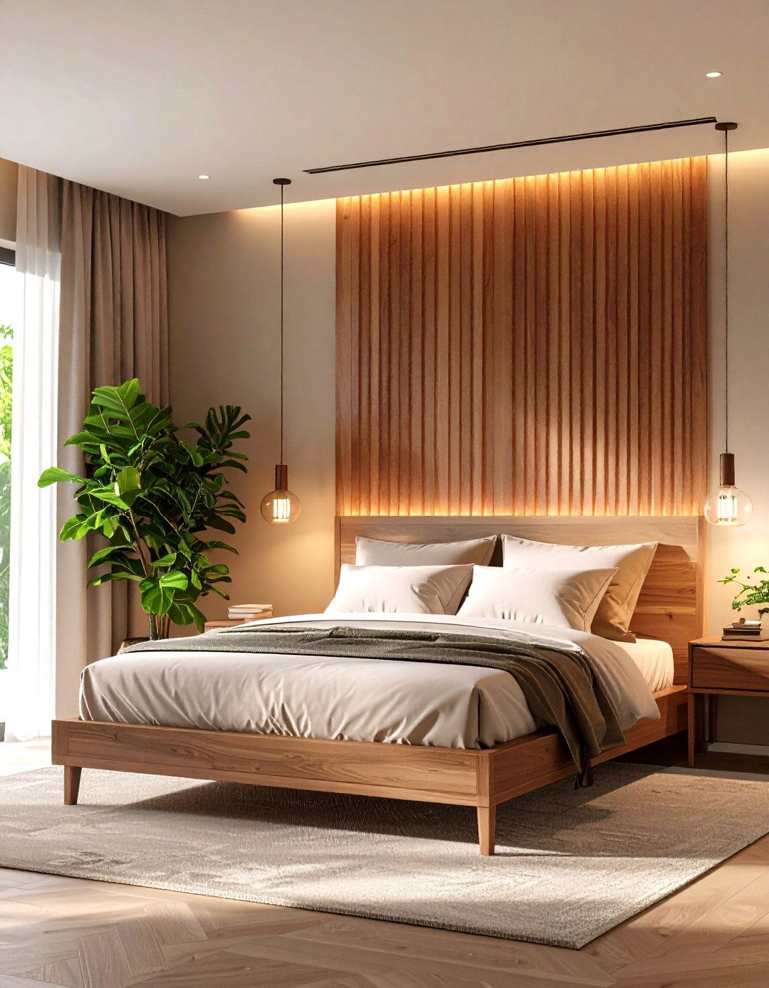 Dappled Light Layering - 20 Forest Themed Bedroom Ideas