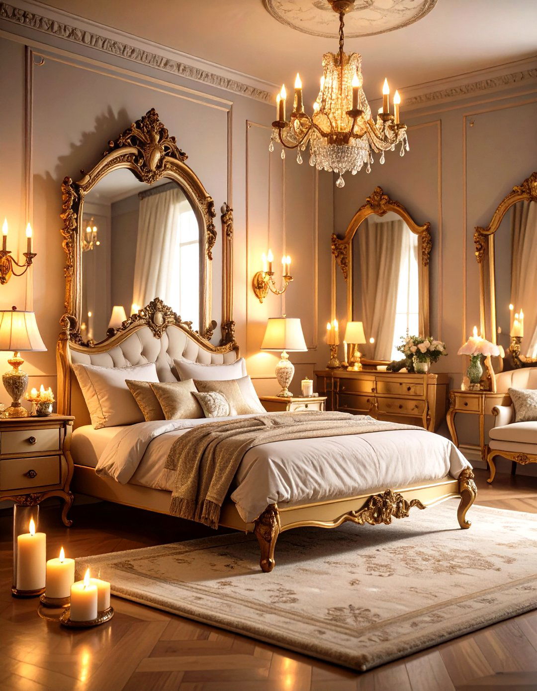 Dark Academia Bedroom with Antique Mirror Gallery - 20 dark academia bedroom ideas