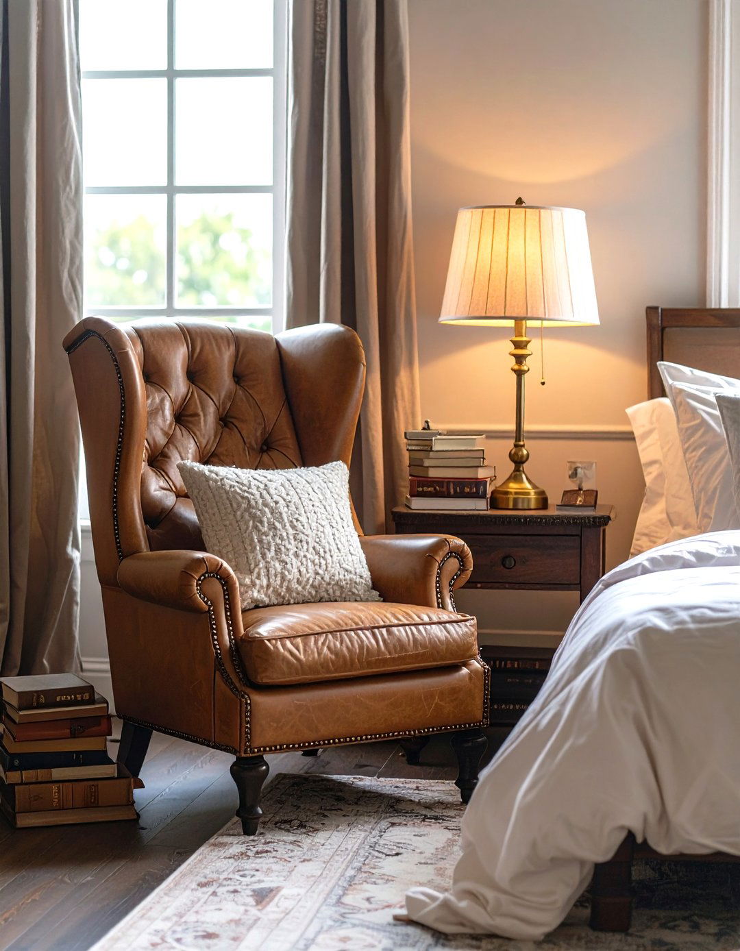 Dark Academia Bedroom with Cozy Reading Nook - 20 dark academia bedroom ideas