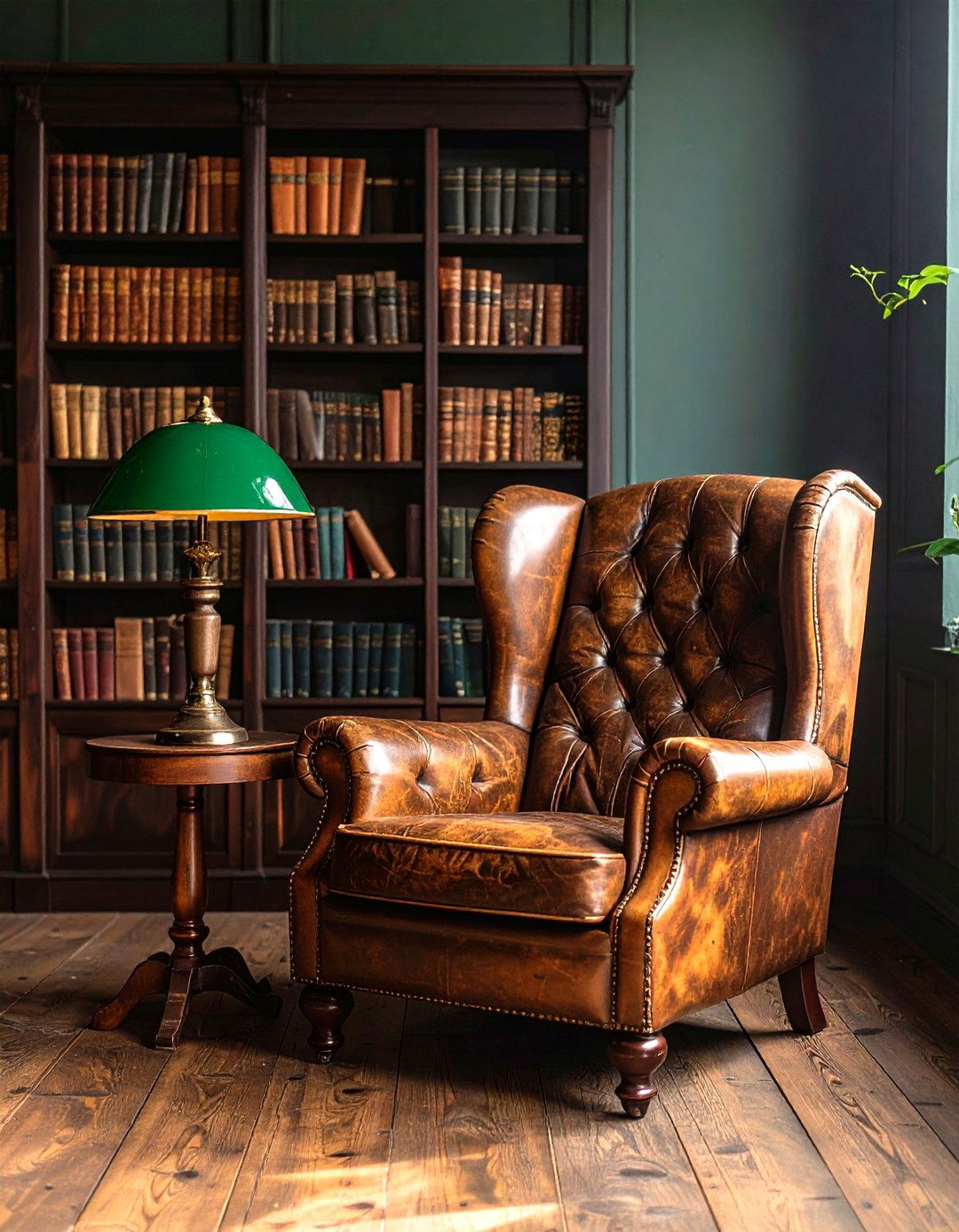 Dark Academia Library Nook inside a Gothic Bedroom - 20 Gothic Bedroom Ideas