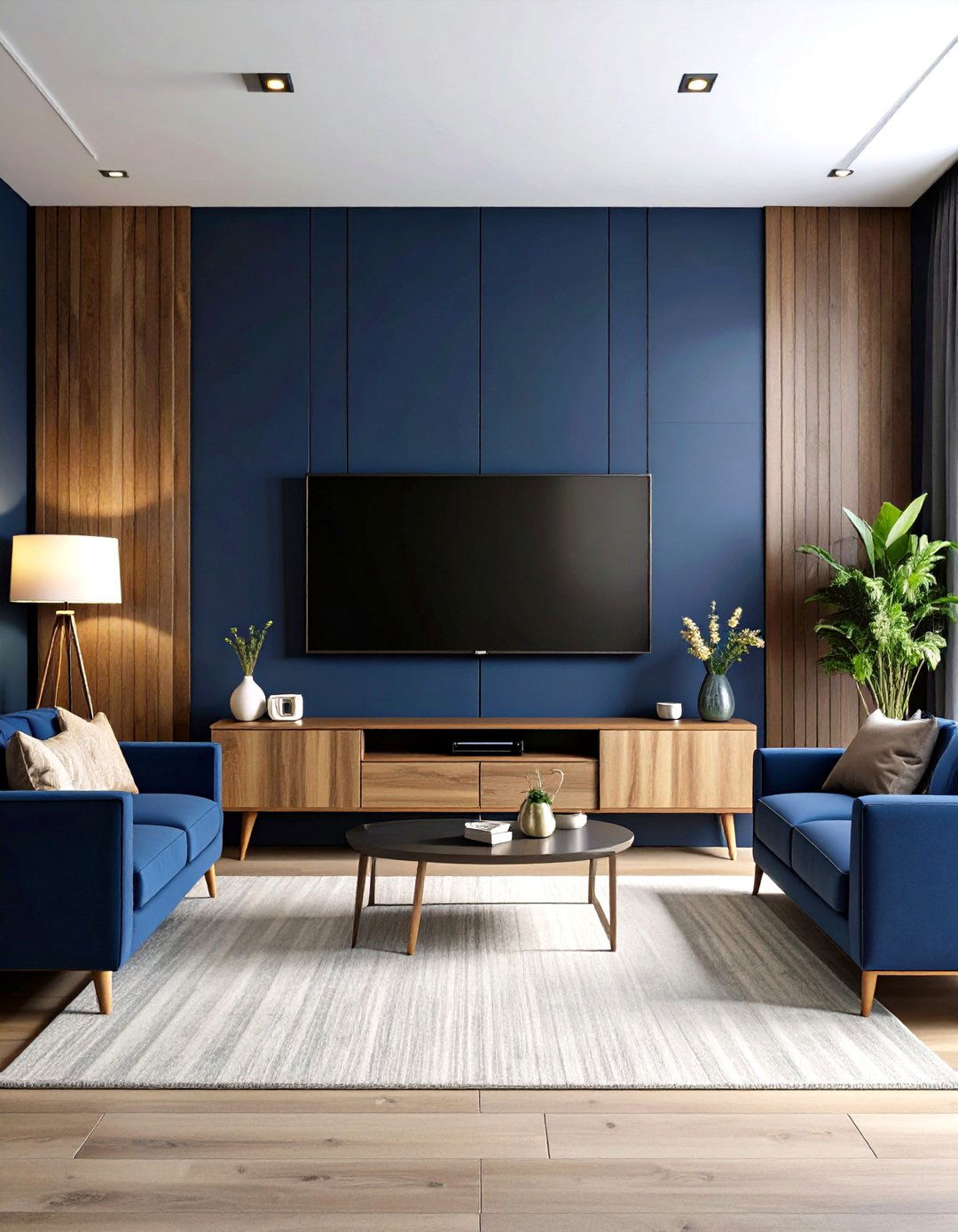 Dark Accent Walls - 20 Tv Room Ideas
