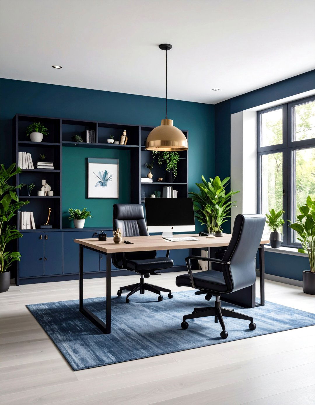 Dark Color Palette Home Office Ideas for Him - 20 Home Office Ideas for Him