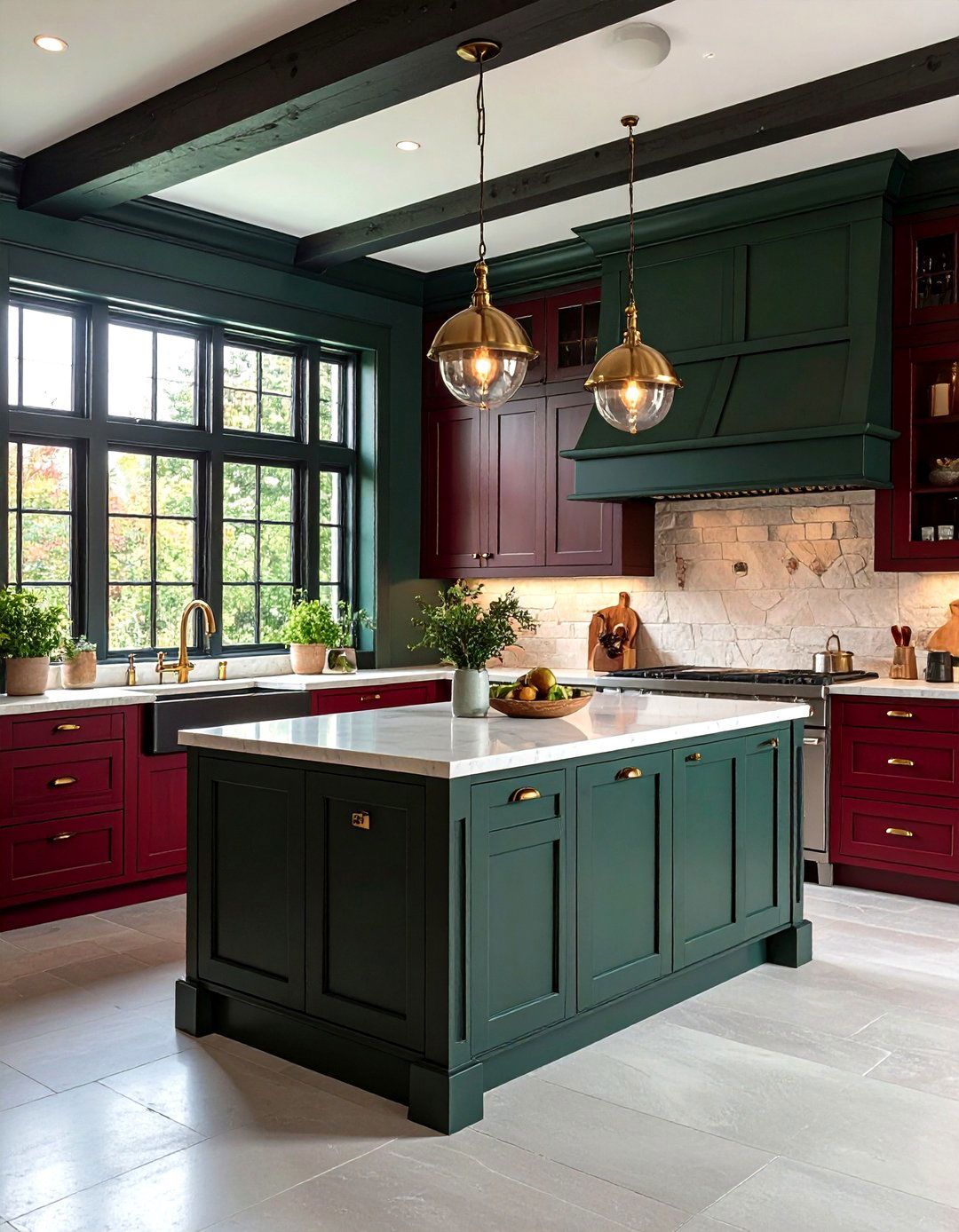 Dark Color Palette - 20 Tudor Kitchen Ideas