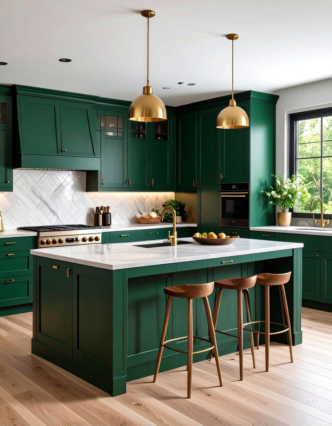 Dark Green Kitchen Cabinets as a Bold Foundation - 20 Dark Green Kitchen Ideas