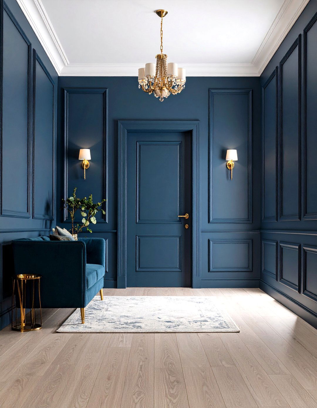 Dark Moody Wainscoting - 20 Wainscoting Entryway Ideas