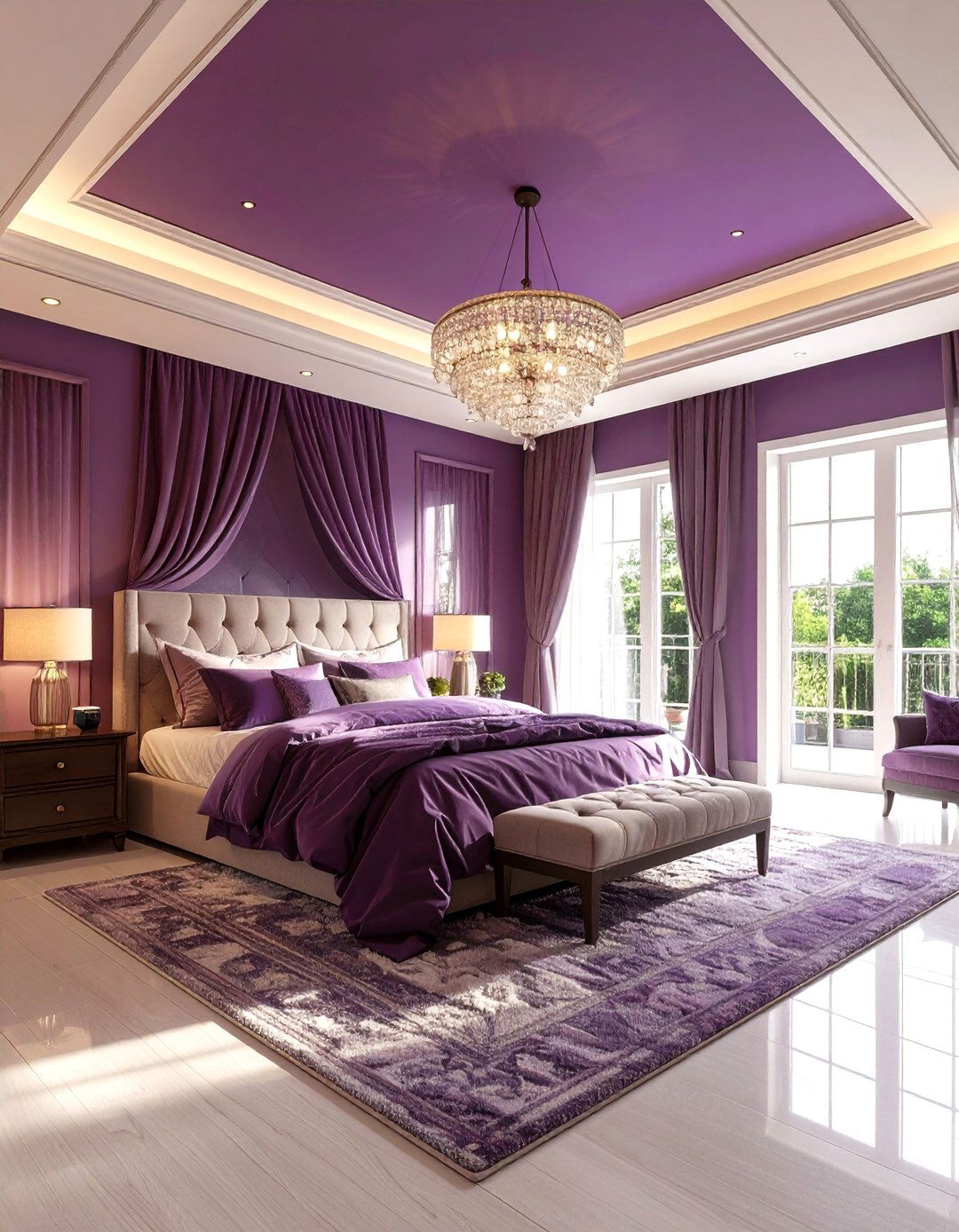 Dark Purple Ceiling Fifth Wall Strategy - 20 Dark Purple Bedroom Ideas