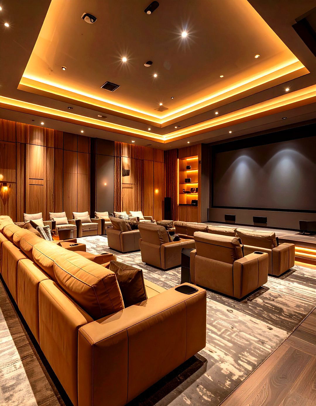 Dark Taupe Home Theater Paint Colors - 20 Home Theater Paint Colors