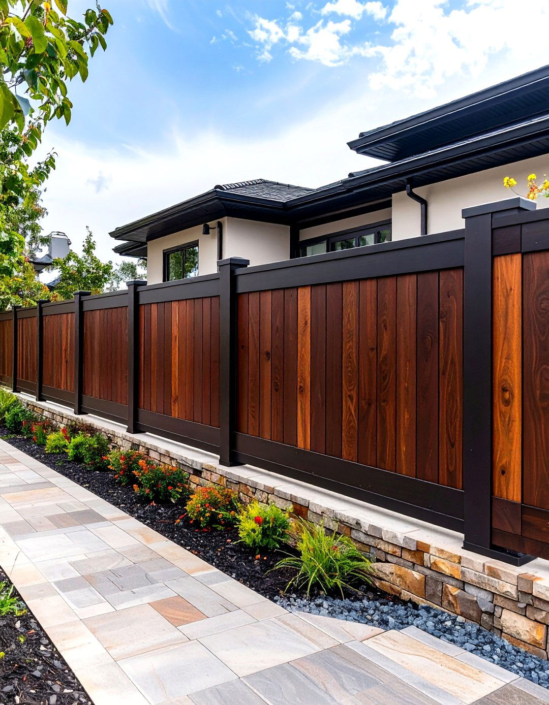 Dark Walnut - 20 Vinyl Fence Colors