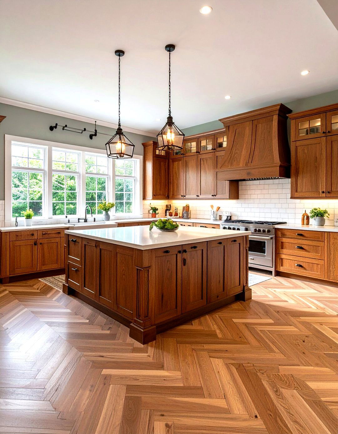 Dark Wood Accents - 20 Victorian Kitchen Ideas