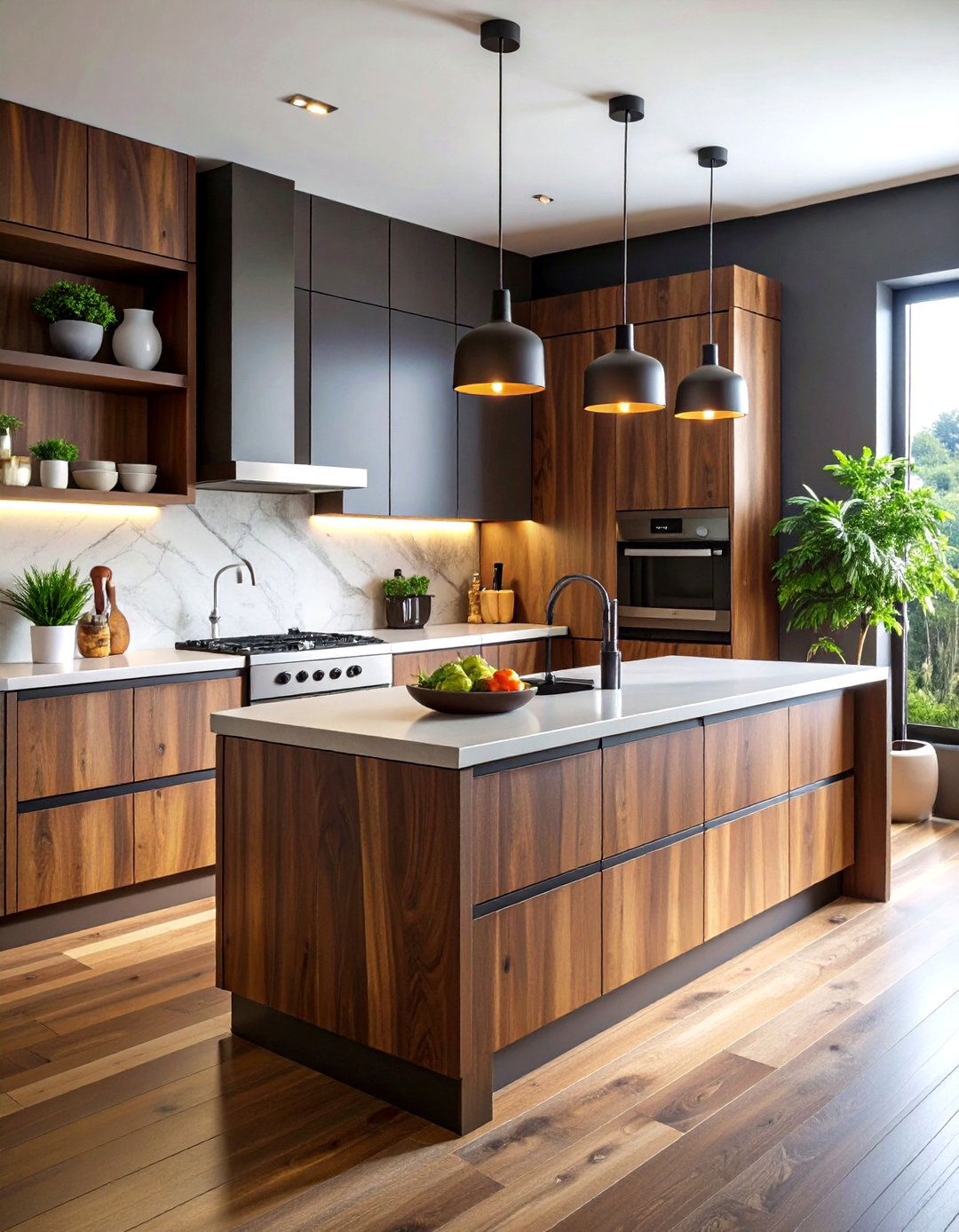 Dark Wood Cabinetry - 20 Vintage Decor Ideas