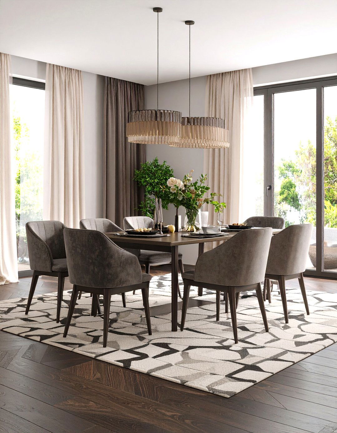 20 Dark Wood Floor Dining Room Ideas: Elegant Design Inspirations