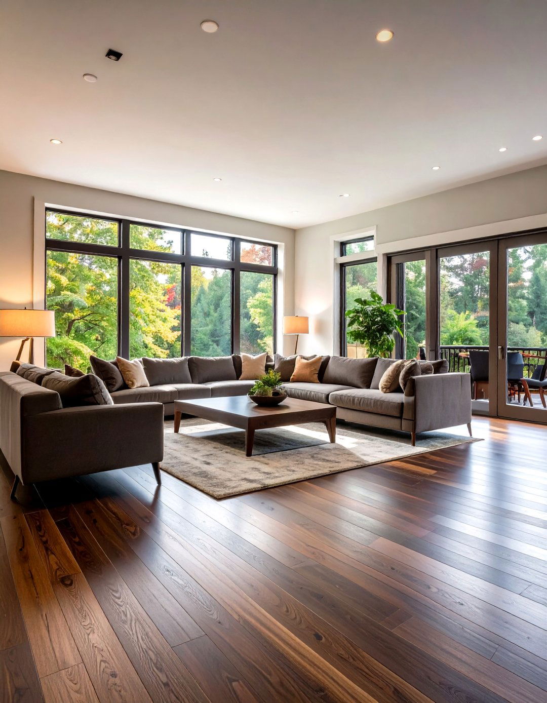 Dark Wood Living Room Flooring - 20 Living Room Flooring Ideas