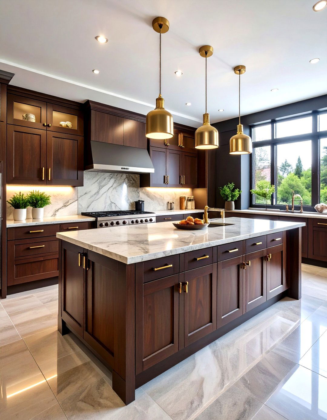 Dark Wood Parallel Modular Kitchen Design with Luxury Appeal - 20 Parallel Modular Kitchen Design Ideas