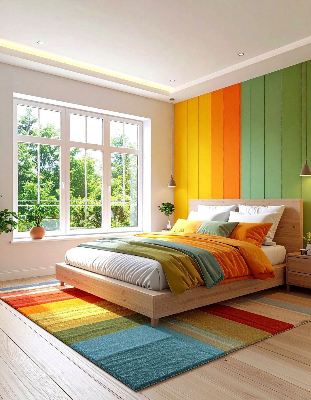Daylight Maximizing Windows or Faux Skylight - 20 Forest Themed Bedroom Ideas
