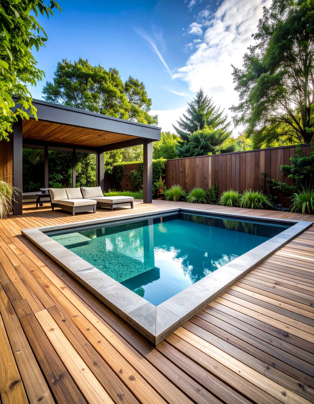 Deck Adjacent Stone Plunge Pool - 20 Plunge Pool Ideas