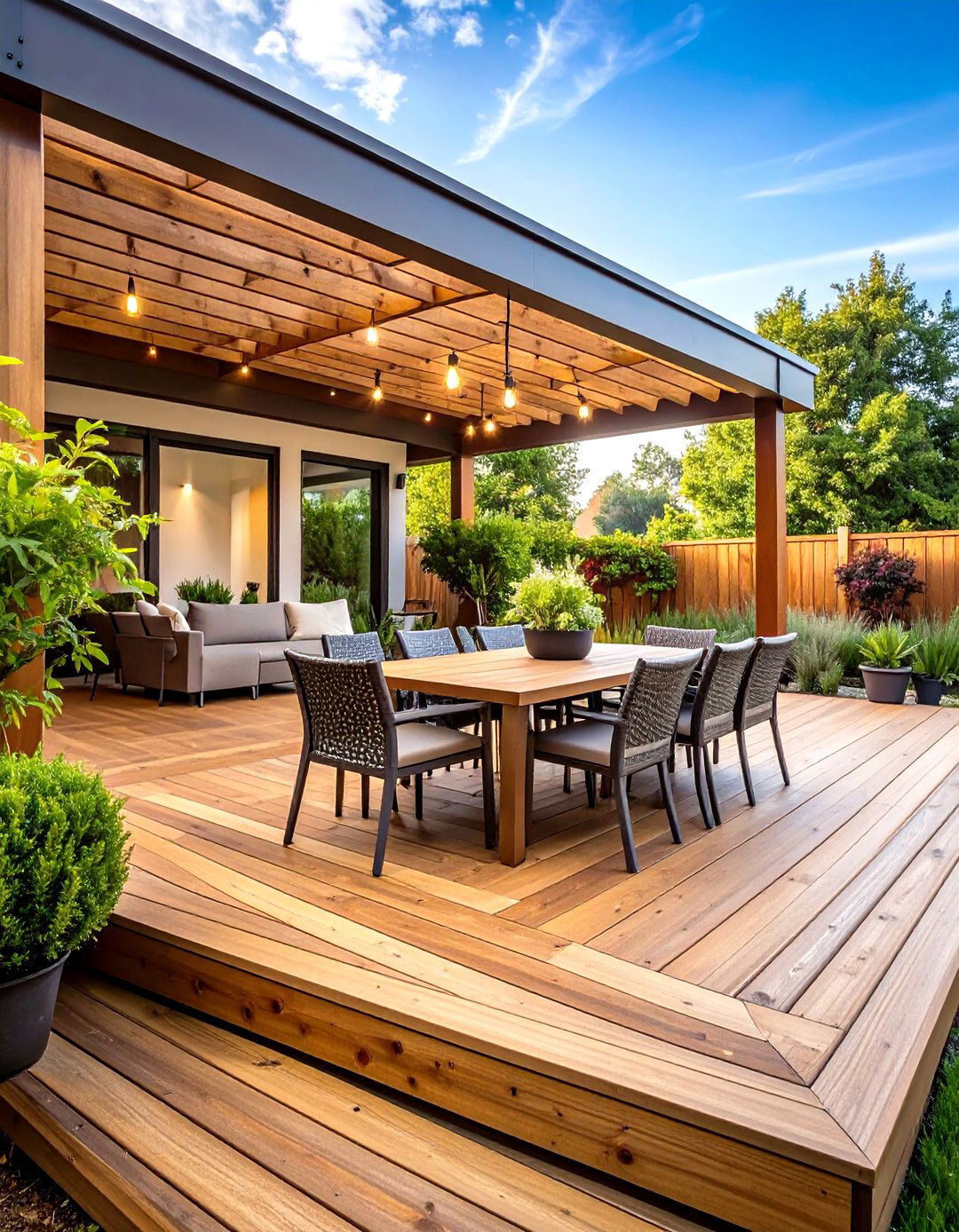 Deck Extension Outdoor Dining Area - 20 Outdoor Dining Area Ideas