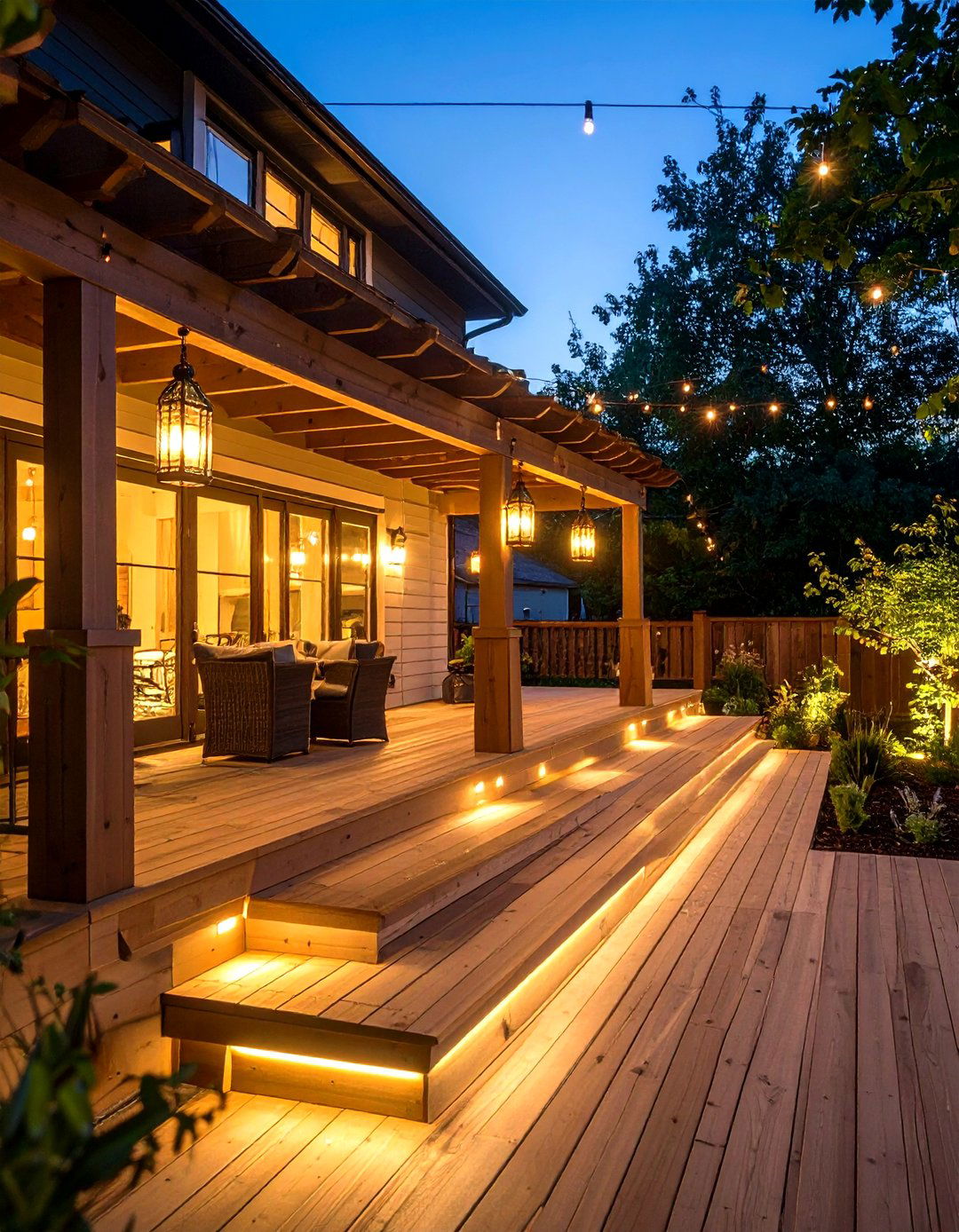 Deck Lighting Upgrade Systems - 20 Backyard Deck Ideas on a Budget