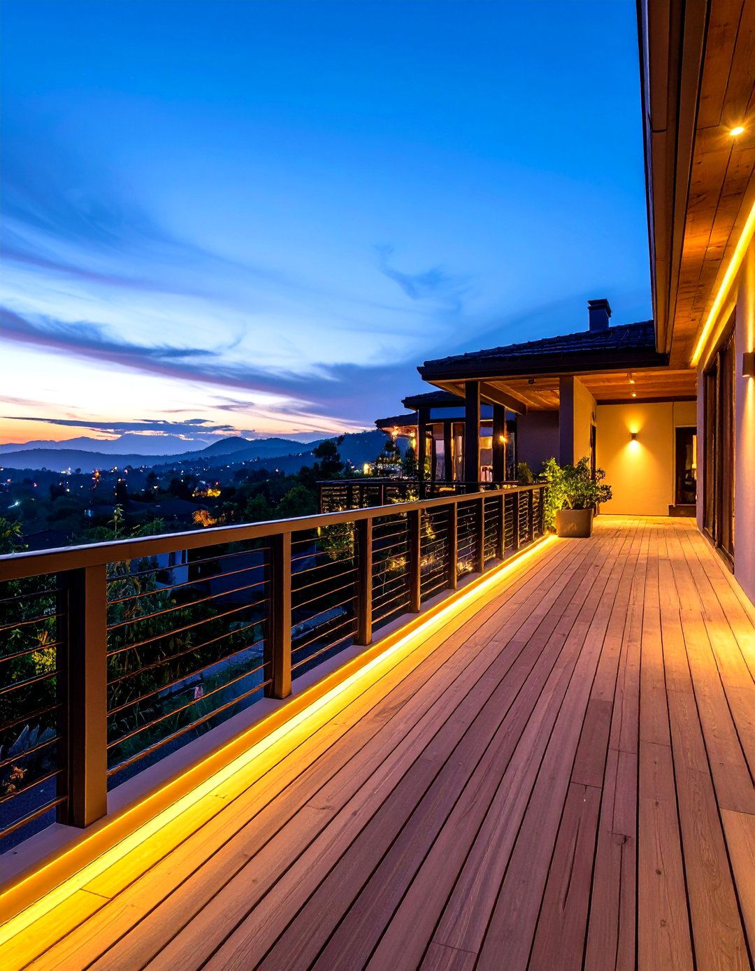 Deck Railing Outdoor Lighting Integrated Systems - 20 Outdoor Lighting Ideas