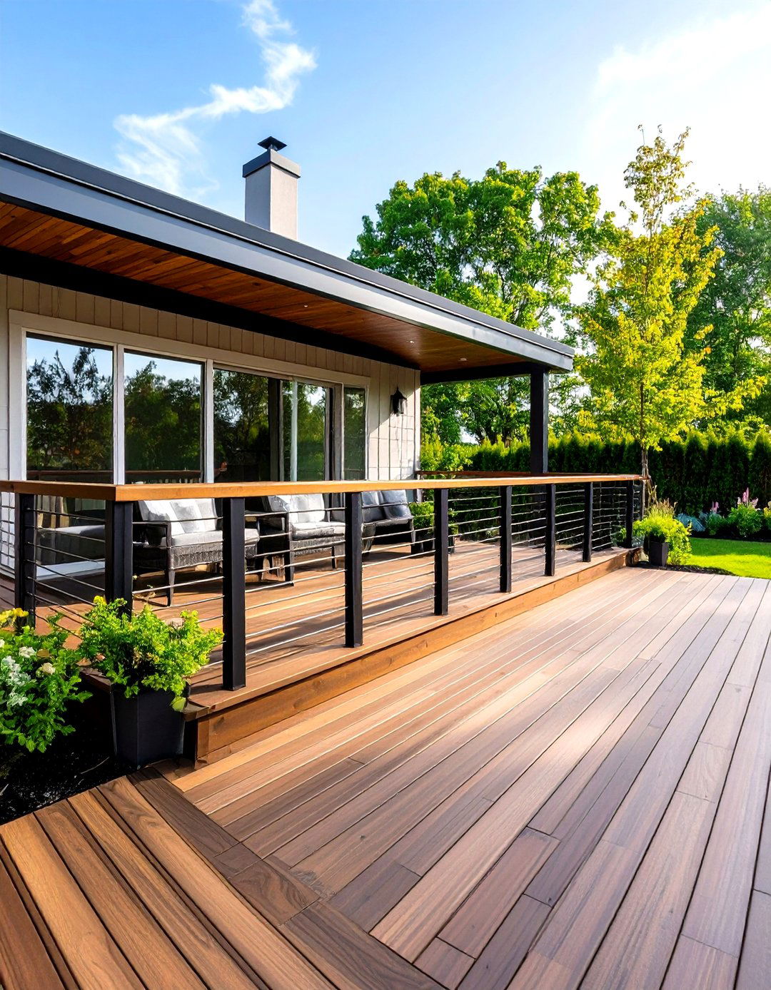Deck Railing Replacement Project - 20 Backyard Deck Ideas on a Budget