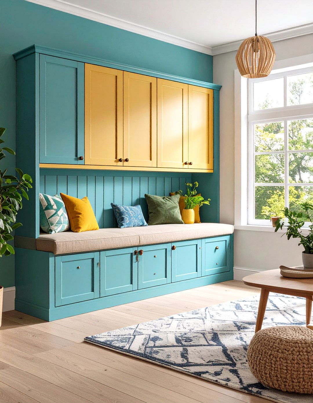 Declutter with Built In Storage - 20 Small Living Room Ideas