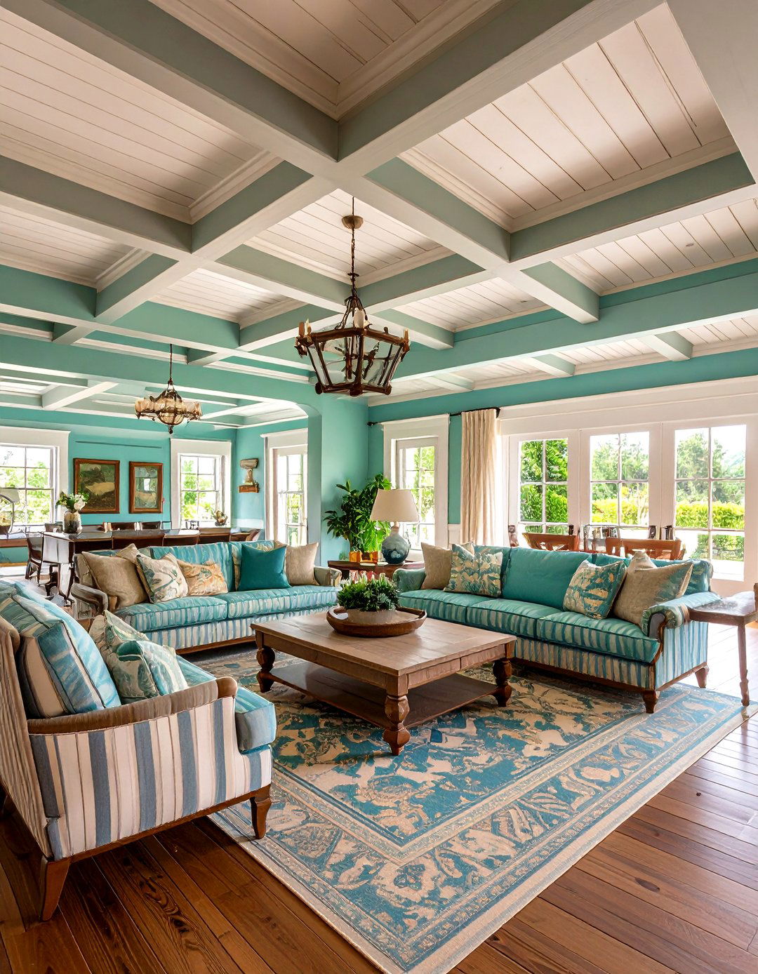 Decorative Ceiling Treatments - 20 Spanish Style Living Room Ideas