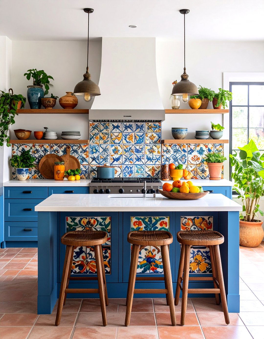 Decorative Ceramic Tile Kitchen Island Back Panel - 20 Kitchen Island Back Panel Ideas