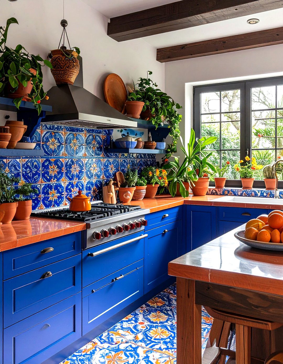 Decorative Ceramic Tiles - 20 Spanish Mediterranean House Ideas