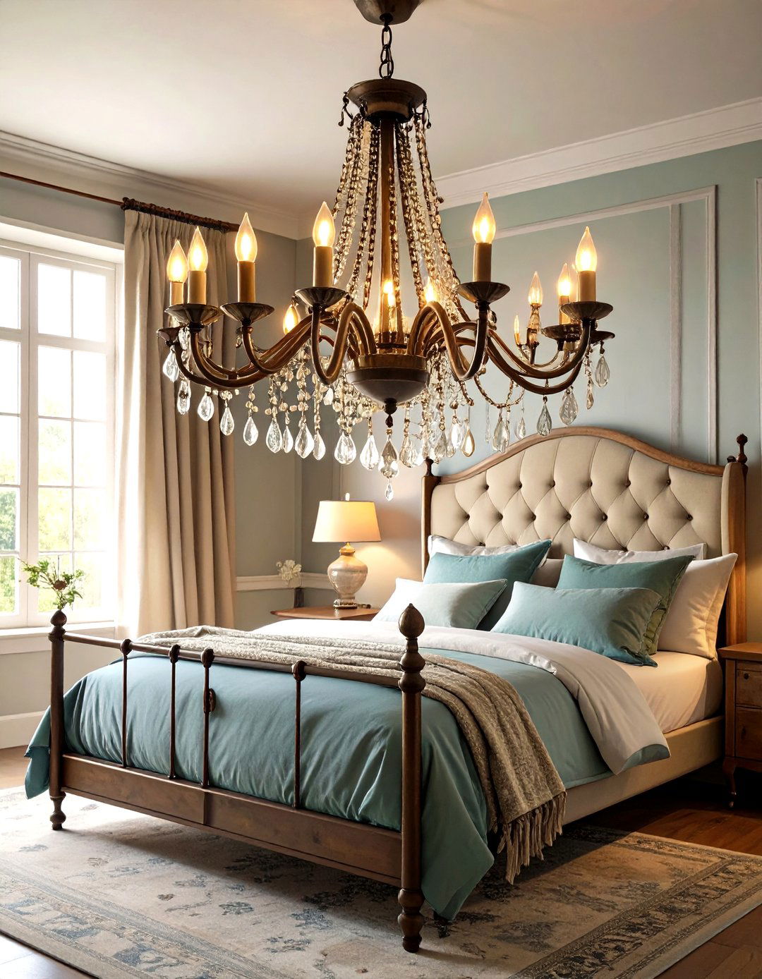 Decorative Chandeliers - 20 Shabby Chic Bedroom Ideas