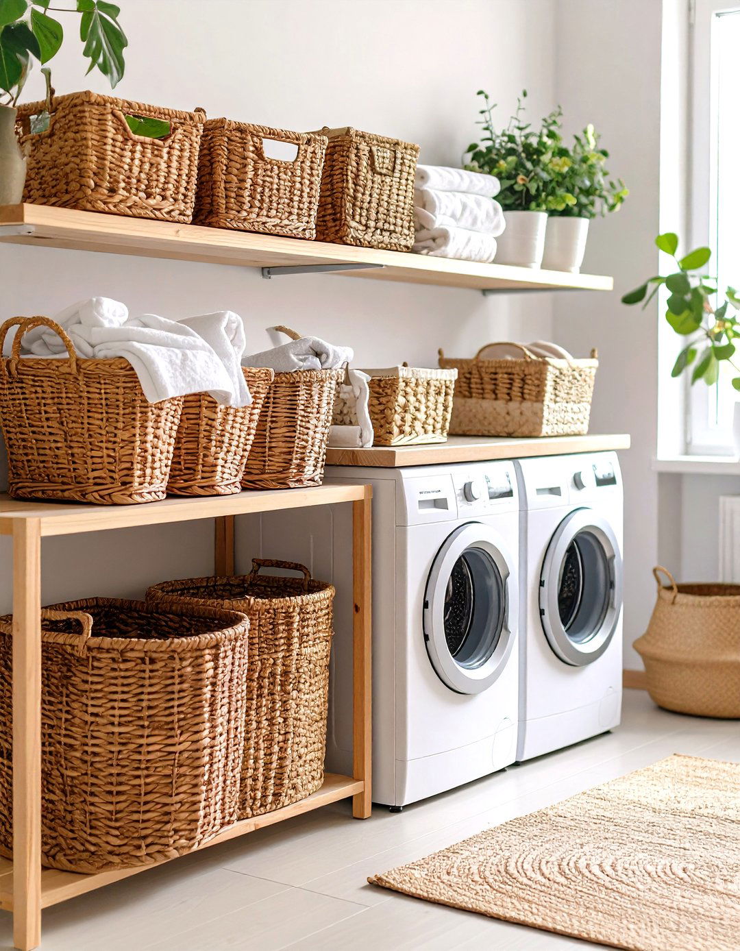 Decorative Laundry Basket Display Storage - 20 Laundry Basket Storage Ideas