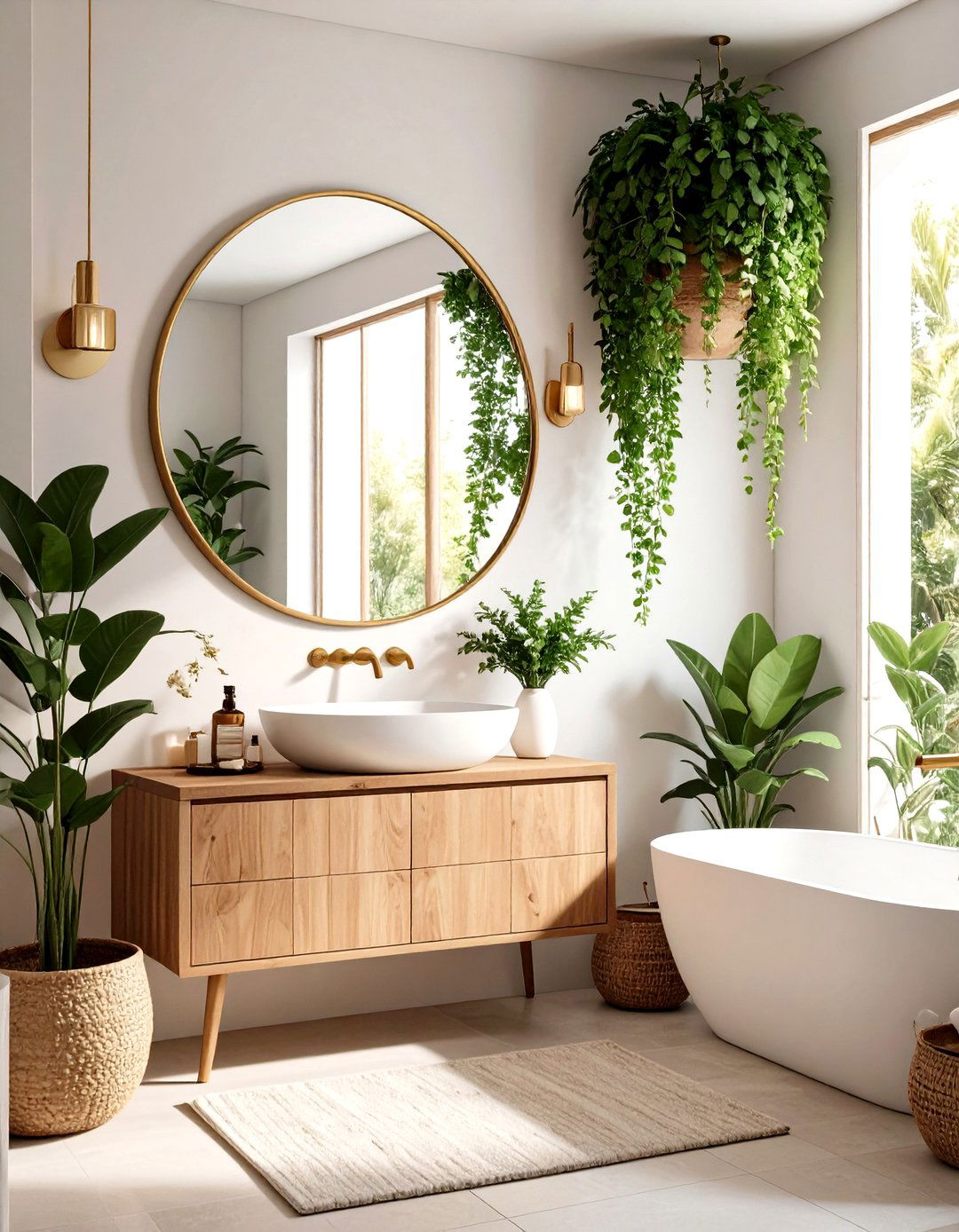Decorative Mirror Shapes as Functional Art - 20 Guest Bathroom Ideas