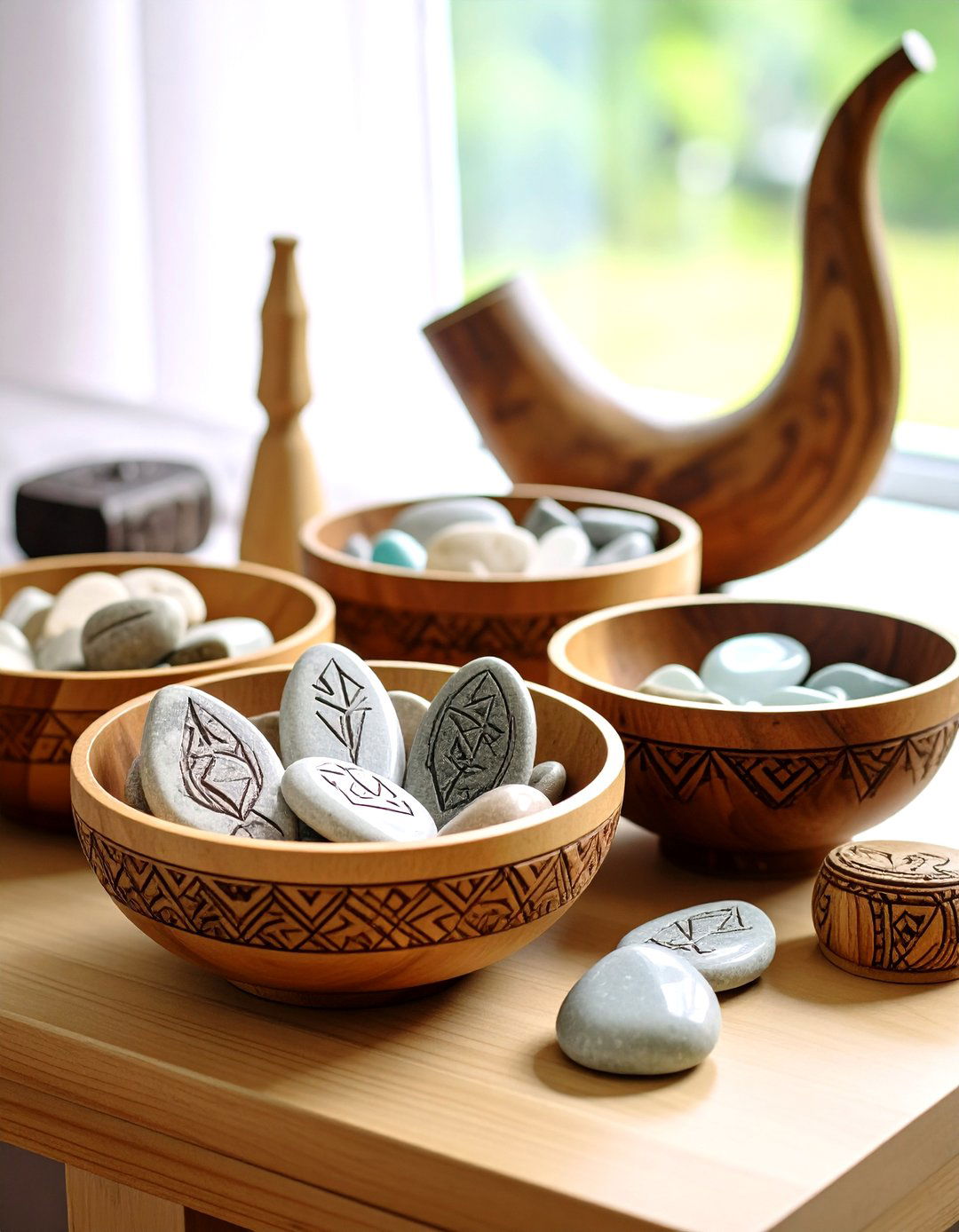 Decorative Runes and Ritual Items - 20 Viking Bedroom Ideas