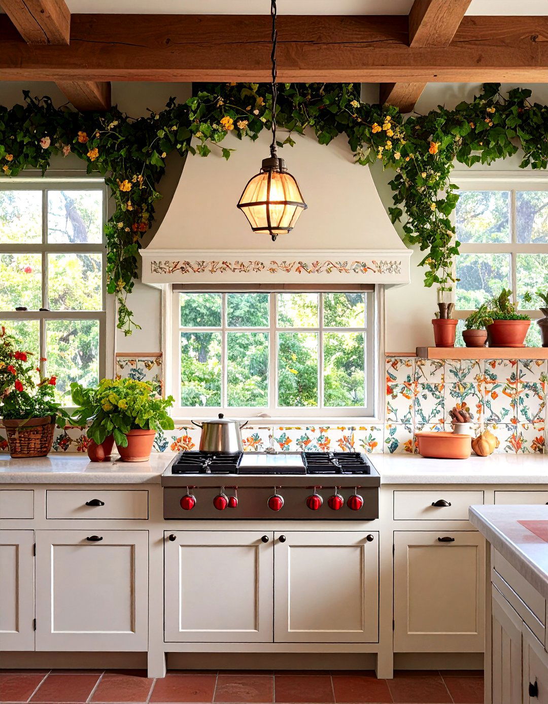 Decorative Tile Inlays - 20 Tudor Kitchen Ideas