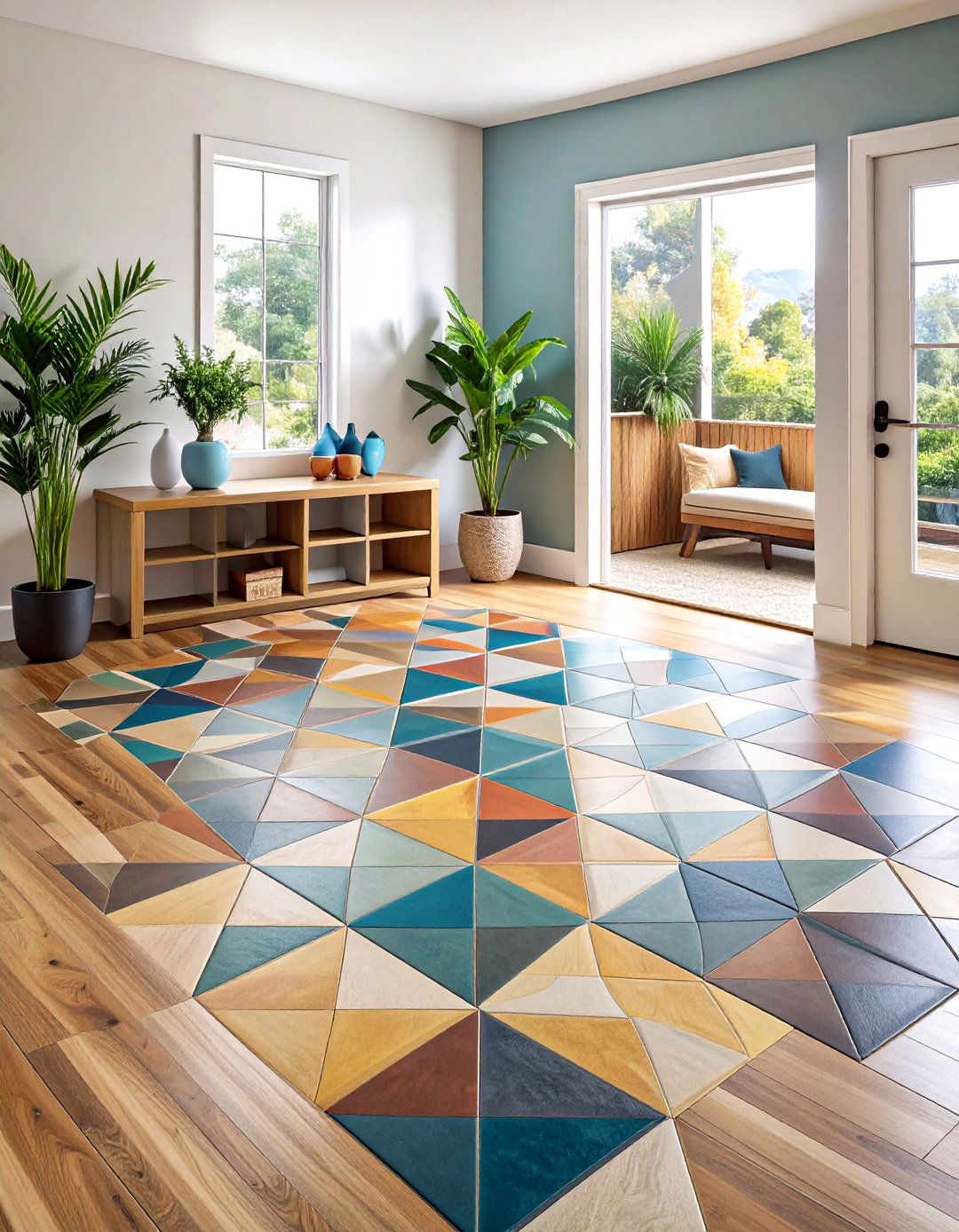 Decorative Yet Durable Flooring - 20 Small Mudroom Ideas