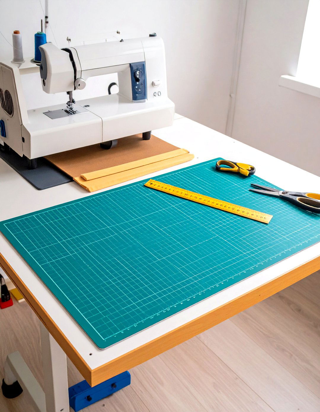 Dedicated Cutting Stations - 20 Sewing Room Ideas