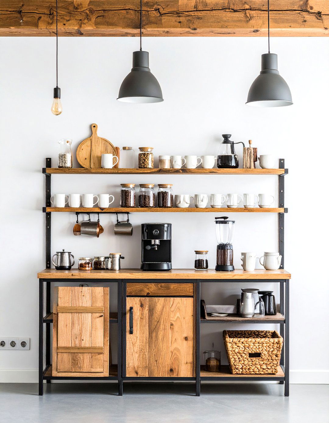 Dedicated Kitchen Coffee Nook - 20 Cozy Kitchen Ideas