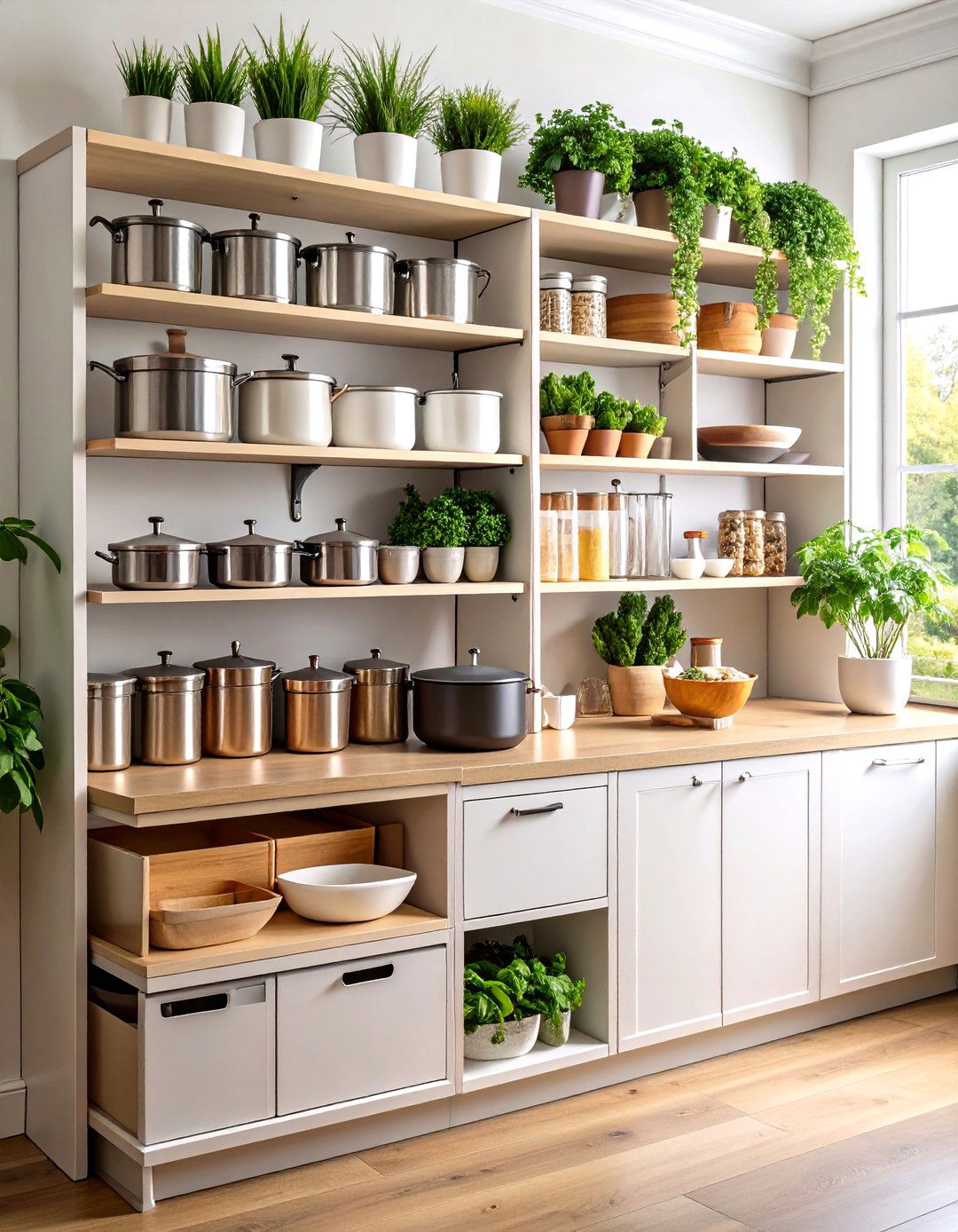 Dedicated Lid Organizer Pots and Pans Storage - 20 Pots and Pans Storage Ideas