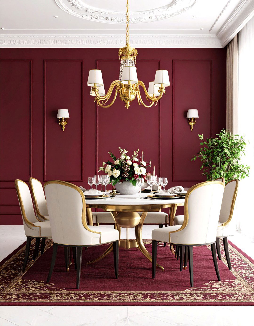 Deep Burgundy Monochromatic Color Scheme for Rooms - 20 Monochromatic Color Schemes for Rooms